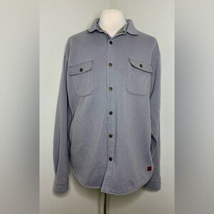 Fundamental Coast Men’s Size XXL Laguna Shirt Jacket Gray Outerwear Shacket